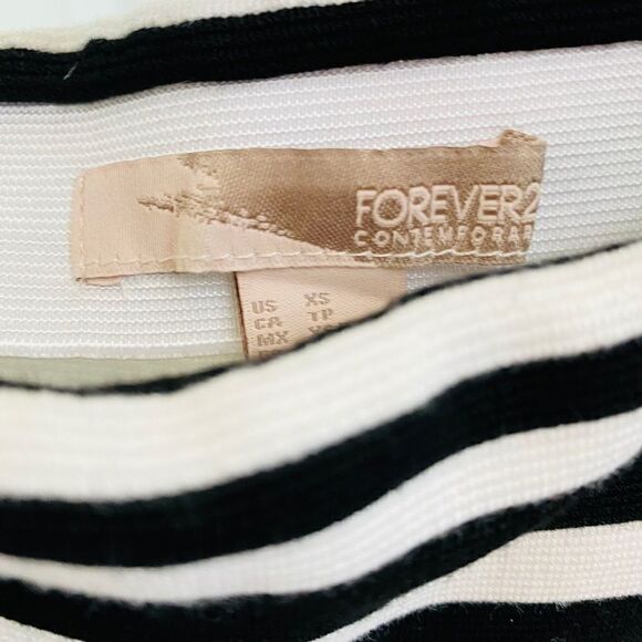 Forever 21 Striped Pencil Mini Skirt XS - Picture 3 of 5